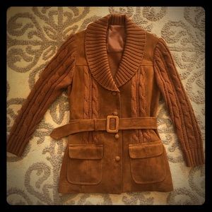 100% Wool-Suede Vintage 1940’s Women’s Jacket